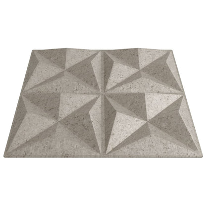 vidaXL Panneaux muraux 24 pcs béton 50x50 cm XPS 6 m² origami