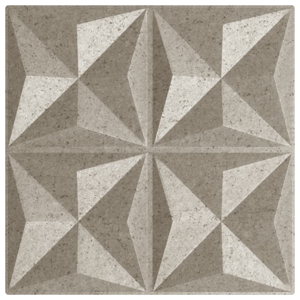 vidaXL Panneaux muraux 48 pcs béton 50x50 cm XPS 12 m² origami