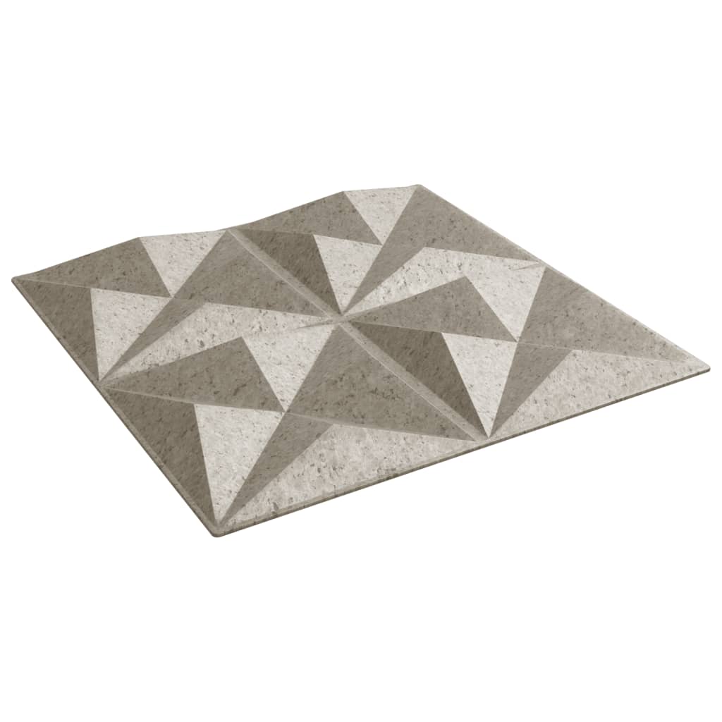 vidaXL Panneaux muraux 48 pcs béton 50x50 cm XPS 12 m² origami