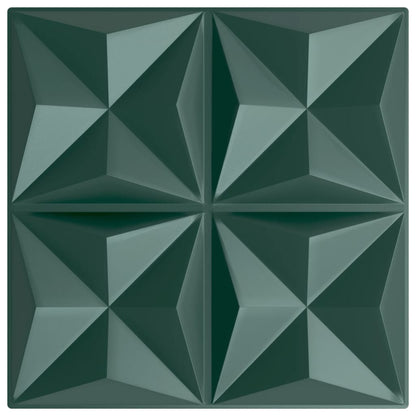 vidaXL Panneaux muraux 24 pcs vert 50x50 cm XPS 6 m² origami