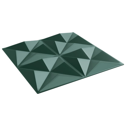 vidaXL Panneaux muraux 24 pcs vert 50x50 cm XPS 6 m² origami