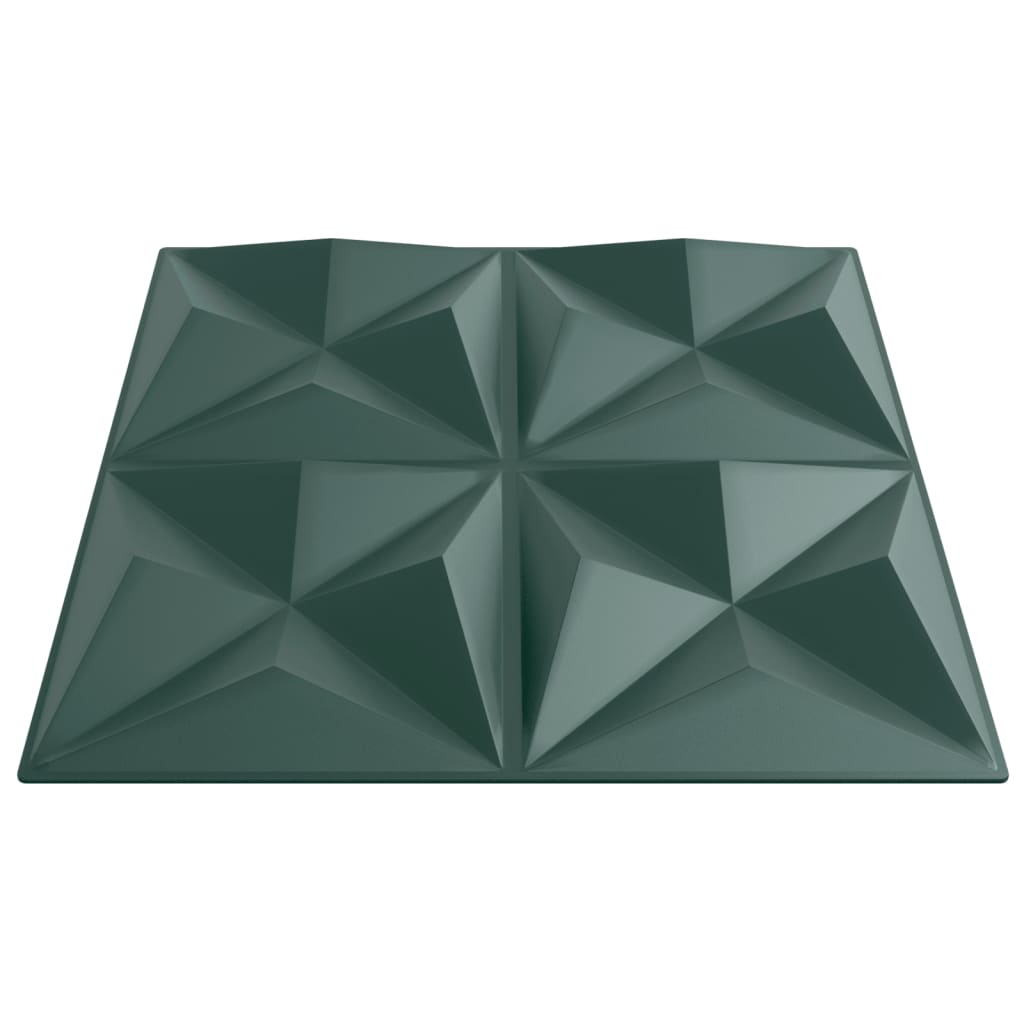 vidaXL Panneaux muraux 24 pcs vert 50x50 cm XPS 6 m² origami