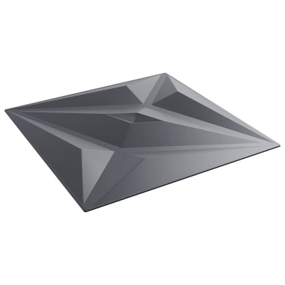 vidaXL Panneaux muraux 12 pcs gris 50x50 cm XPS 3 m² étoile
