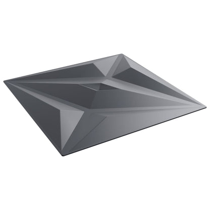 vidaXL Panneaux muraux 24 pcs gris 50x50 cm XPS 6 m² étoile