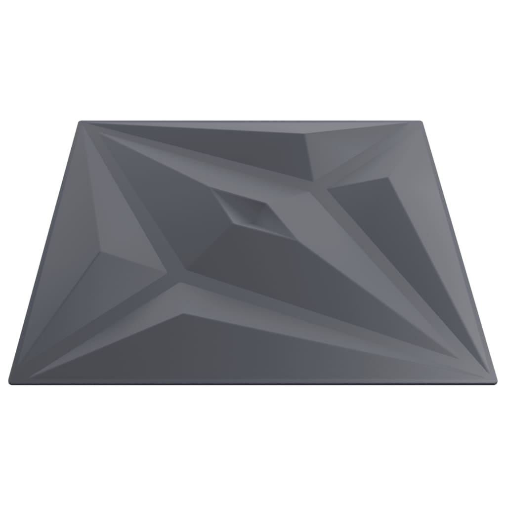 vidaXL Panneaux muraux 24 pcs gris 50x50 cm XPS 6 m² étoile