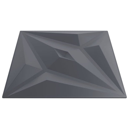 vidaXL Panneaux muraux 24 pcs gris 50x50 cm XPS 6 m² étoile