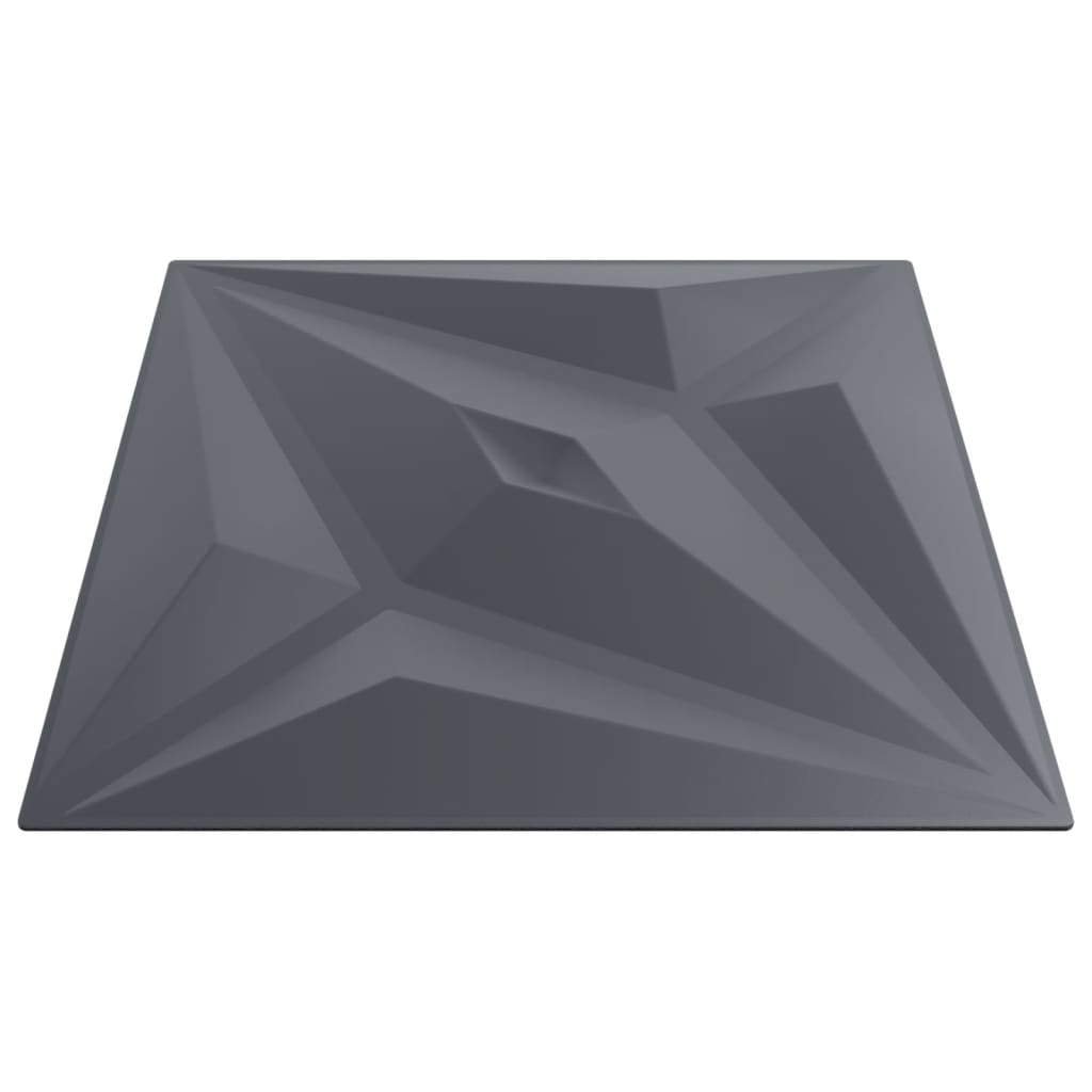 vidaXL Panneaux muraux 48 pcs gris 50x50 cm XPS 12 m² étoile