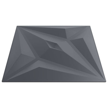 vidaXL Panneaux muraux 48 pcs gris 50x50 cm XPS 12 m² étoile