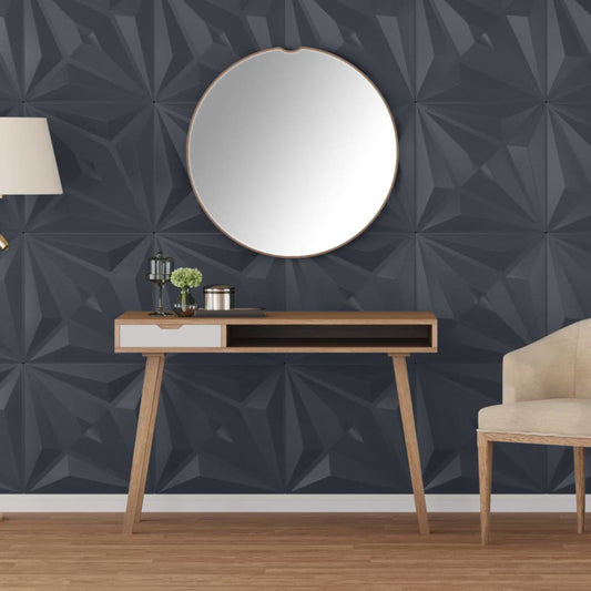 vidaXL Panneaux muraux 48 pcs gris 50x50 cm XPS 12 m² étoile