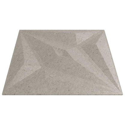 vidaXL Panneaux muraux 12 pcs béton 50x50 cm XPS 3 m² étoile