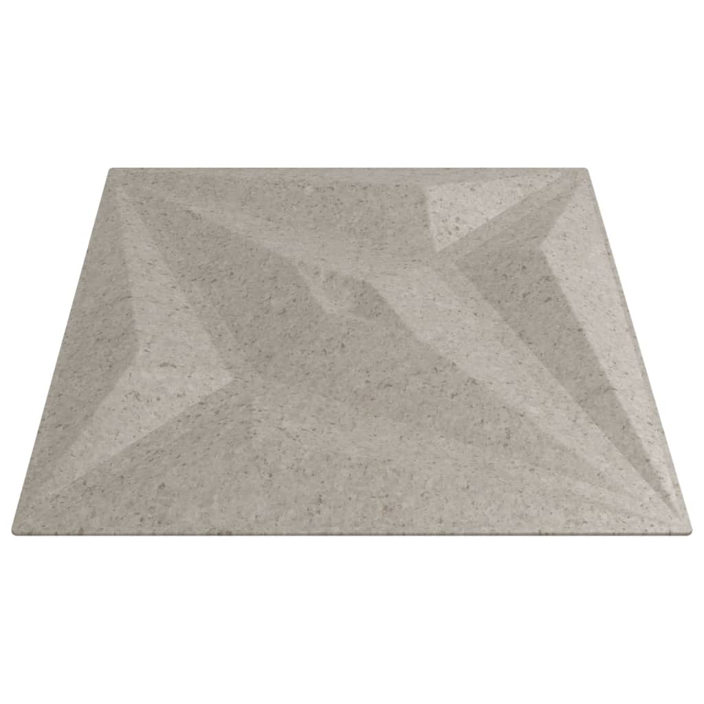 vidaXL Panneaux muraux 48 pcs béton 50x50 cm XPS 12 m² étoile