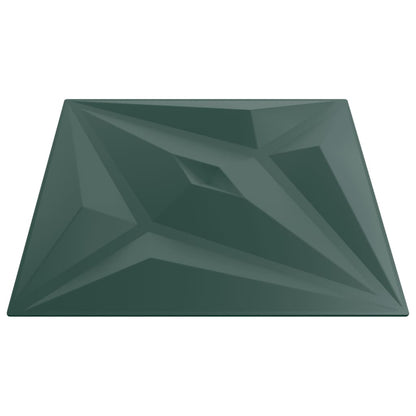 vidaXL Panneaux muraux 48 pcs vert 50x50 cm XPS 12 m² étoile
