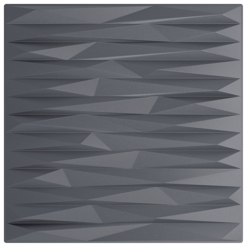 vidaXL Panneaux muraux 12 pcs gris 50x50 cm XPS 3 m² pierre