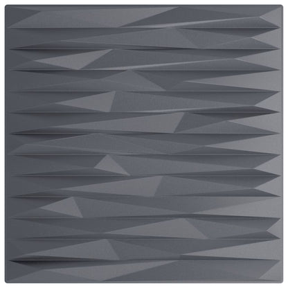 vidaXL Panneaux muraux 12 pcs gris 50x50 cm XPS 3 m² pierre