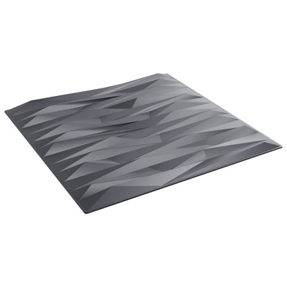 vidaXL Panneaux muraux 12 pcs gris 50x50 cm XPS 3 m² pierre