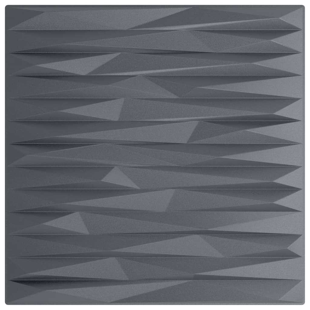 vidaXL Panneaux muraux 24 pcs gris 50x50 cm XPS 6 m² pierre