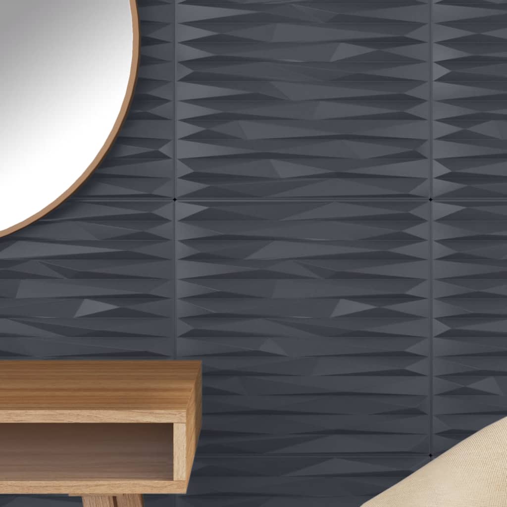 vidaXL Panneaux muraux 24 pcs gris 50x50 cm XPS 6 m² pierre