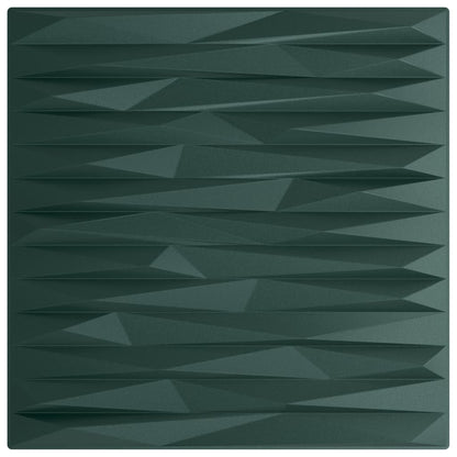 vidaXL Panneaux muraux 48 pcs vert 50x50 cm XPS 12 m² pierre