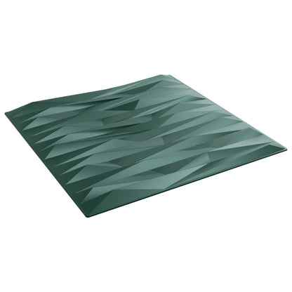 vidaXL Panneaux muraux 48 pcs vert 50x50 cm XPS 12 m² pierre