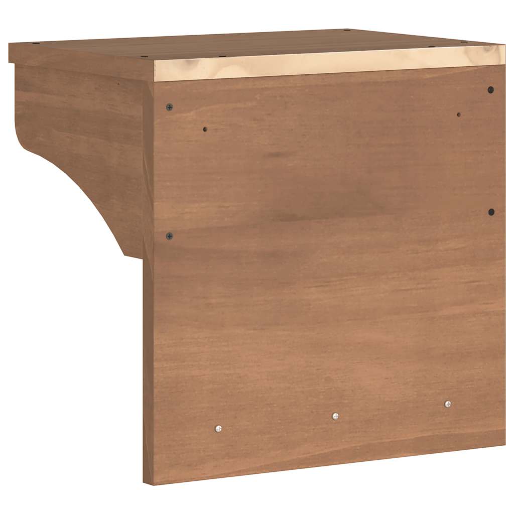 vidaXL Porte-manteau mural SANDNES 43x30x42 cm bois massif pin