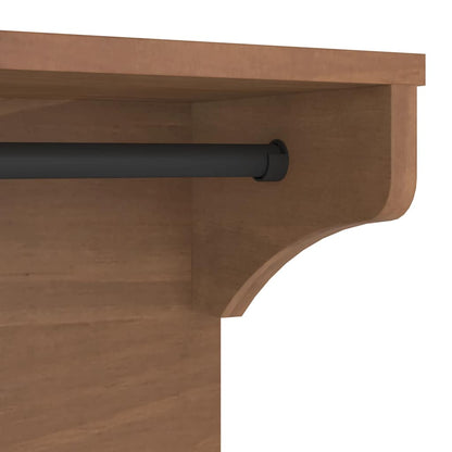 vidaXL Porte-manteau mural SANDNES 43x30x42 cm bois massif pin