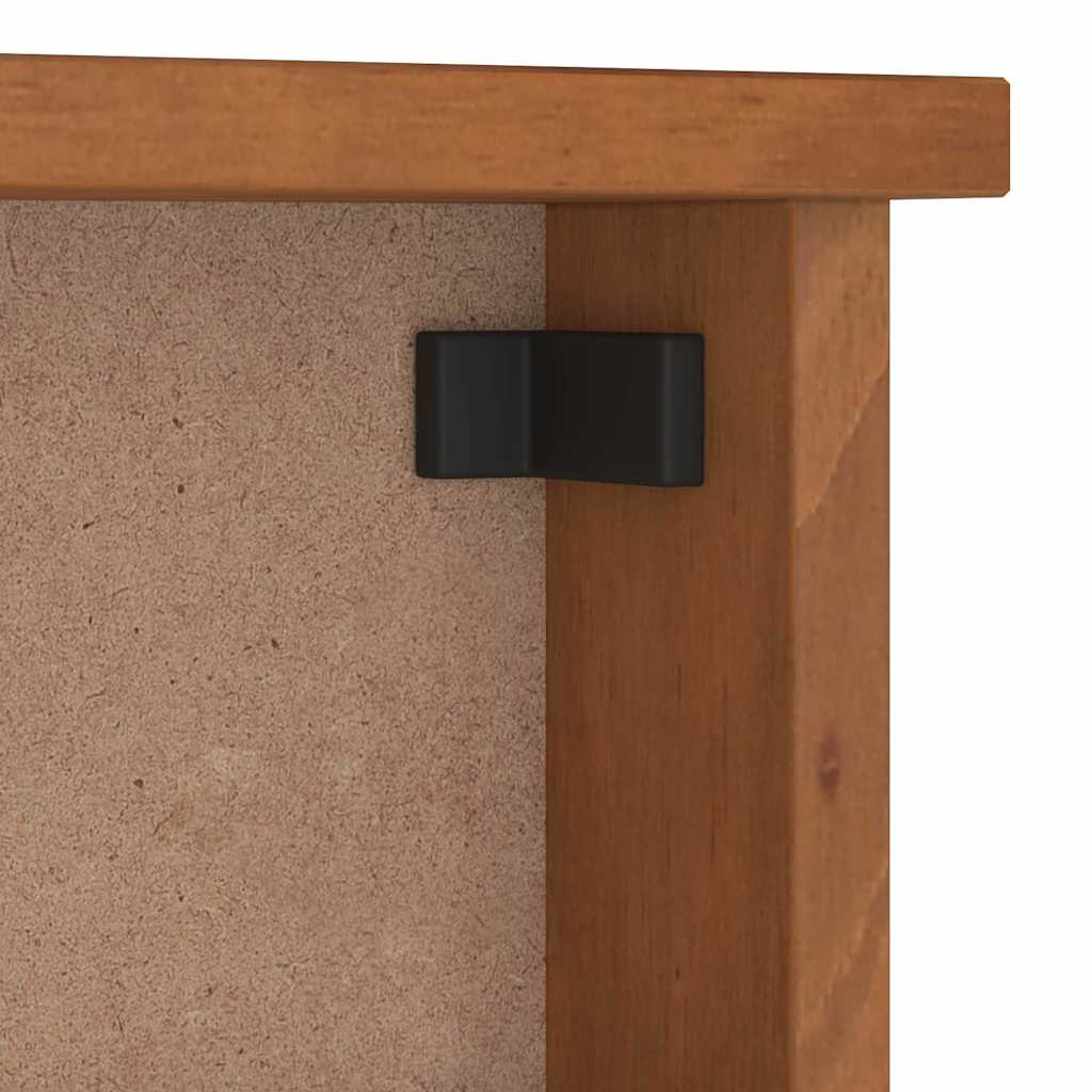 vidaXL Porte-manteau mural SANDNES 87x12x35 cm bois massif pin