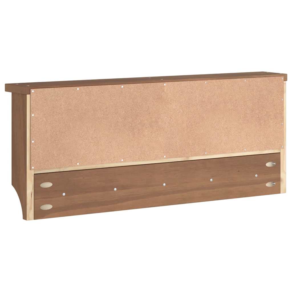 vidaXL Porte-manteau mural SANDNES 87x12x35 cm bois massif pin