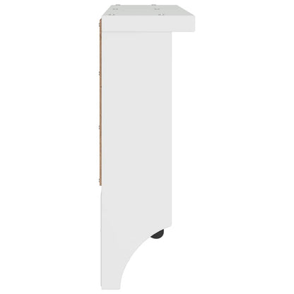 vidaXL Porte-manteau mural SANDNES blanc 87x12x35 cm bois massif pin