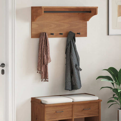 vidaXL Porte-manteau mural SANDNES 87x30x42 cm bois massif pin