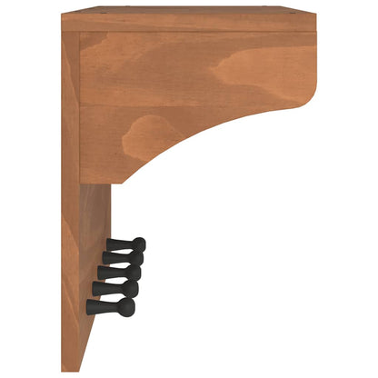 vidaXL Porte-manteau mural SANDNES 87x30x42 cm bois massif pin