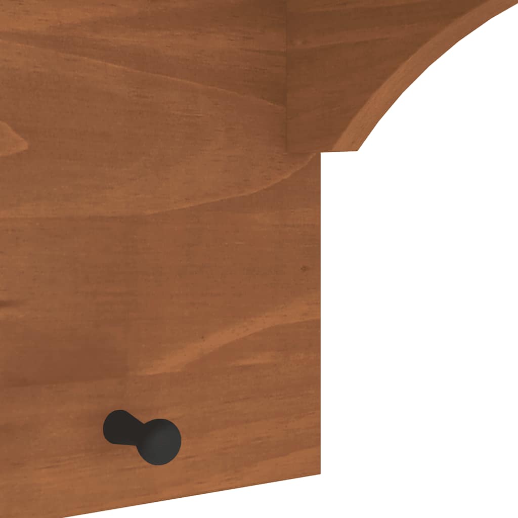 vidaXL Porte-manteau mural SANDNES 87x30x42 cm bois massif pin