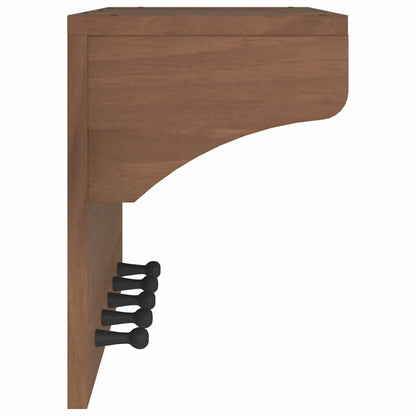 vidaXL Porte-manteau mural SANDNES 87x30x42 cm bois massif pin