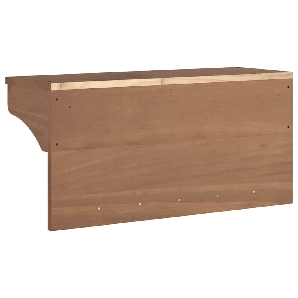 vidaXL Porte-manteau mural SANDNES 87x30x42 cm bois massif pin