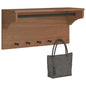 vidaXL Porte-manteau mural SANDNES 87x30x42 cm bois massif pin