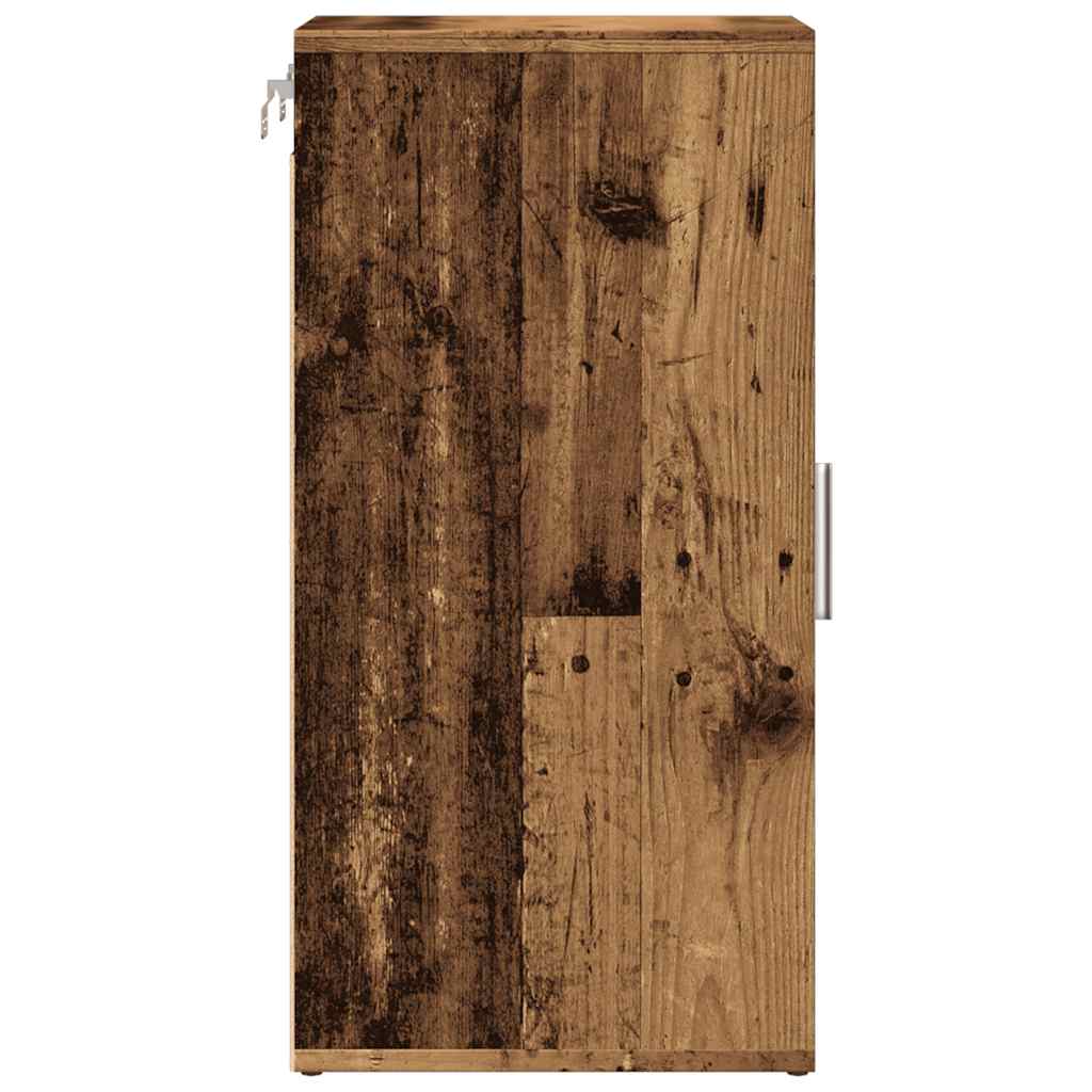 vidaXL Armoire à chaussures vieux bois 32x35x70 cm bois d'ingénierie