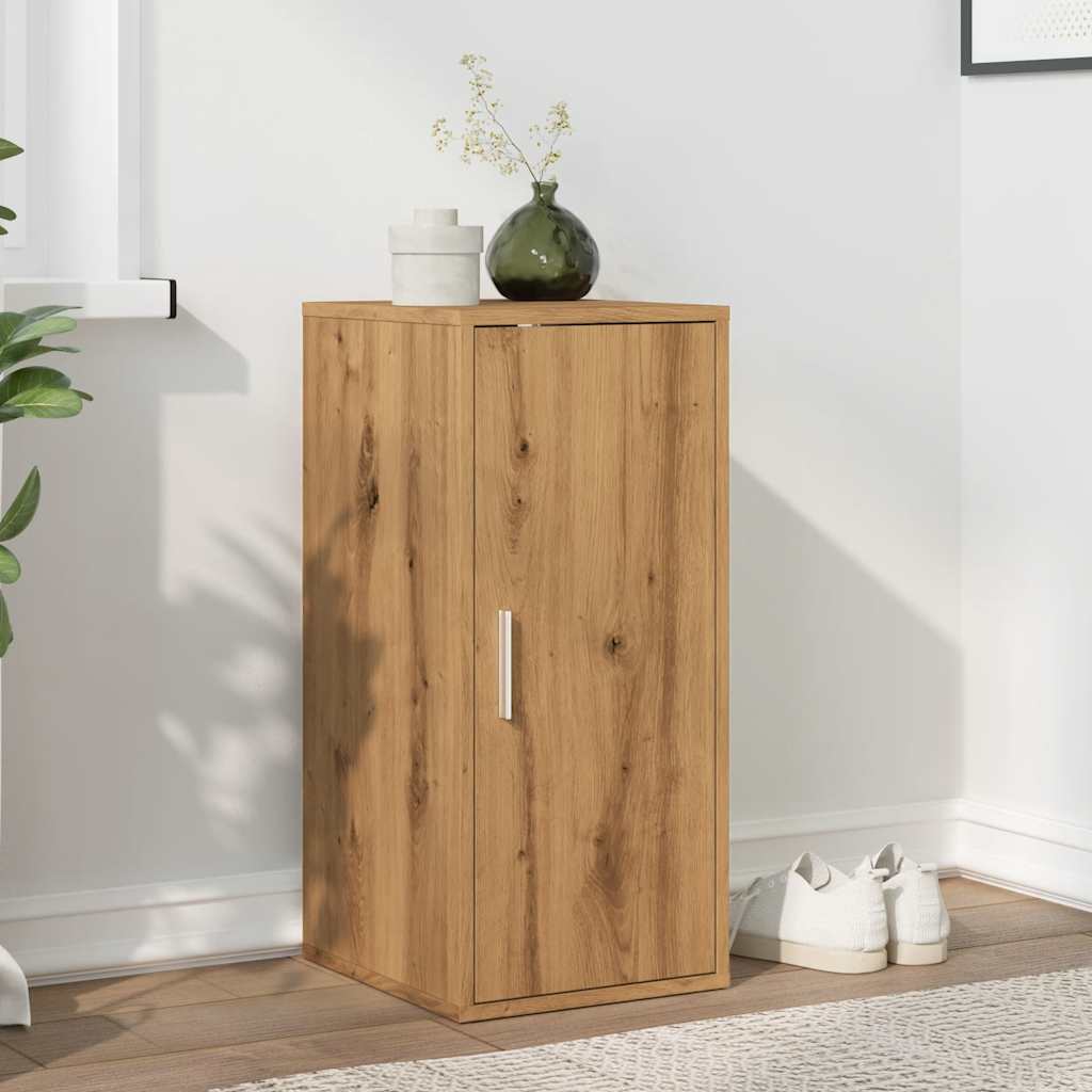vidaXL Armoire à chaussures chêne artisanal bois d'ingénierie