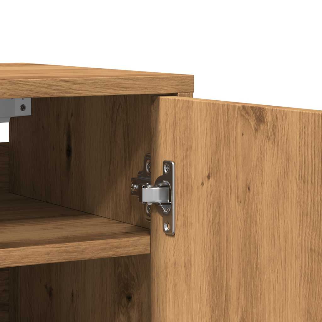 vidaXL Armoire à chaussures chêne artisanal bois d'ingénierie