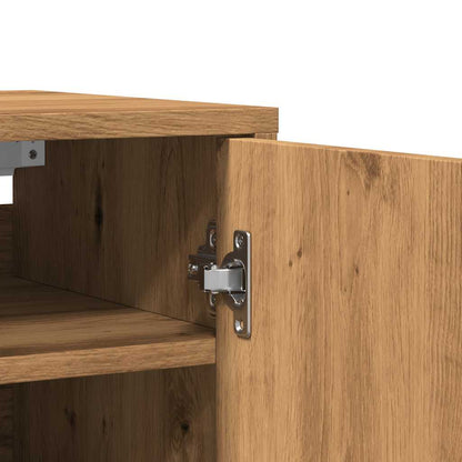 vidaXL Armoire à chaussures chêne artisanal bois d'ingénierie