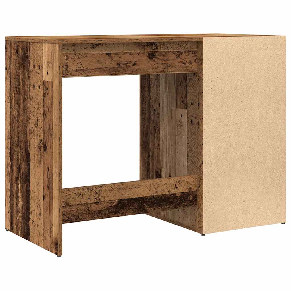 vidaXL Bureau vieux bois 100x49x75 cm bois d'ingénierie