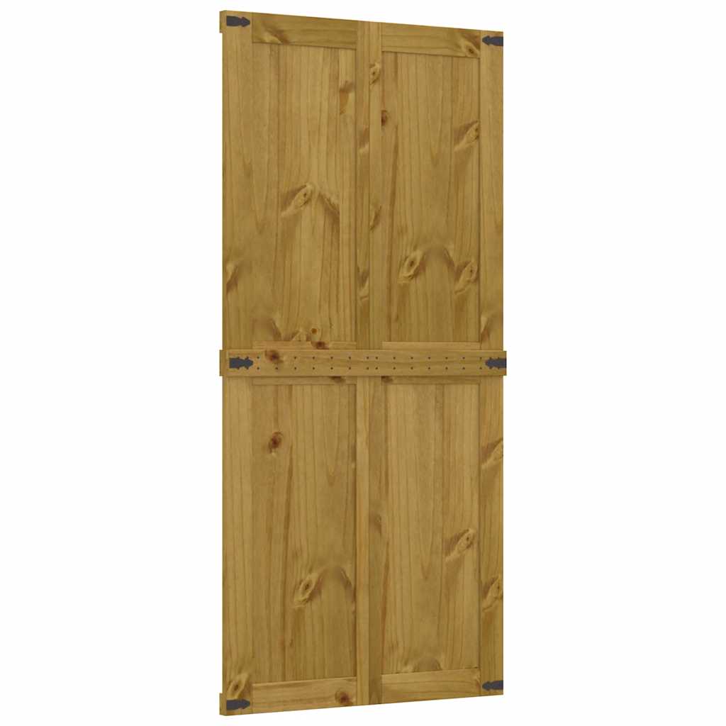 vidaXL Porte de grange CORONA 90x210 cm bois massif de pin