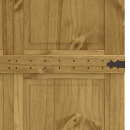 vidaXL Porte de grange CORONA 90x210 cm bois massif de pin