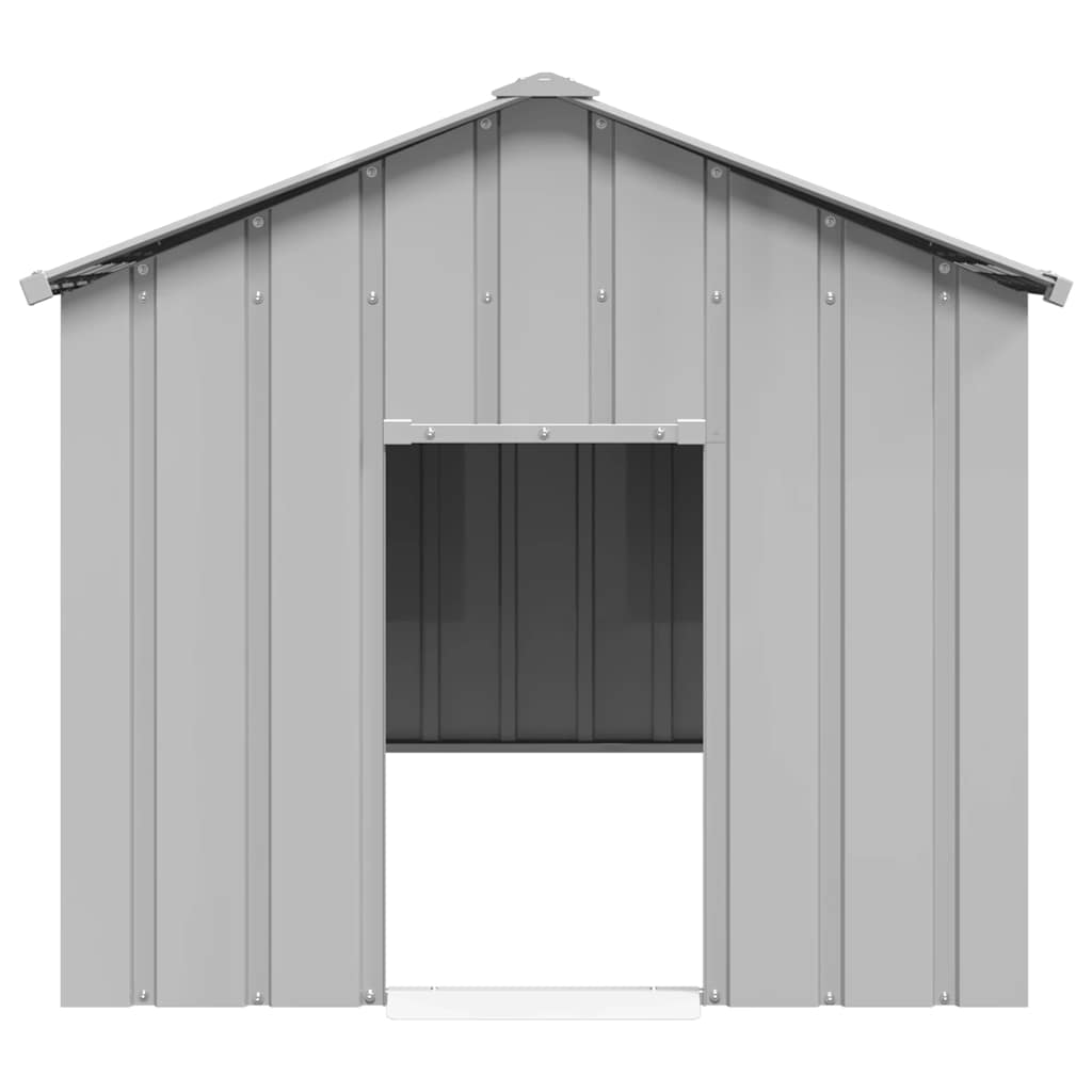 vidaXL Niche pour chien avec toit noir 113x153x101 cm acier galvanisé