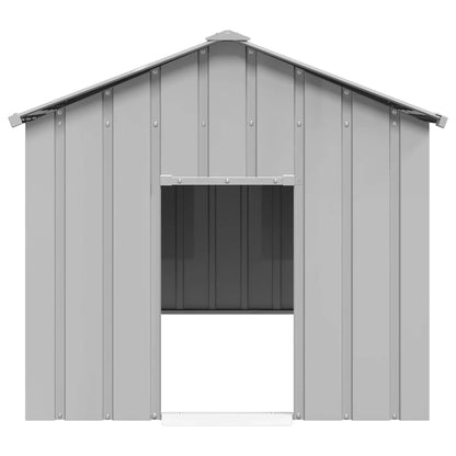 vidaXL Niche pour chien avec toit noir 113x153x101 cm acier galvanisé