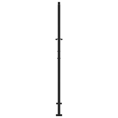 vidaXL Portail de jardin noir 105x180 cm acier conception de lumière
