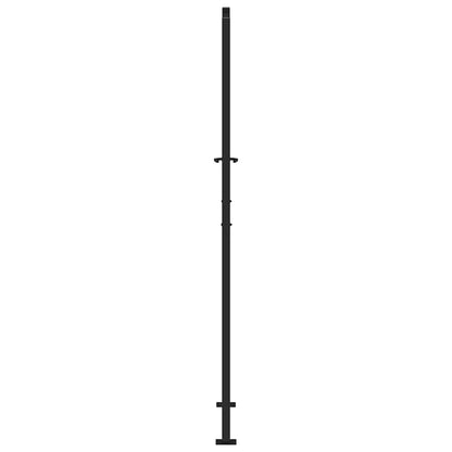vidaXL Portail de jardin noir 105x205 cm acier conception de lumière