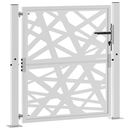 vidaXL Porte de jardin acier résistant aux intempéries design lumière
