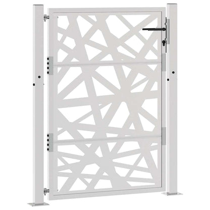 vidaXL Porte de jardin acier résistant aux intempéries design lumière