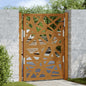 vidaXL Porte de jardin acier résistant aux intempéries design lumière