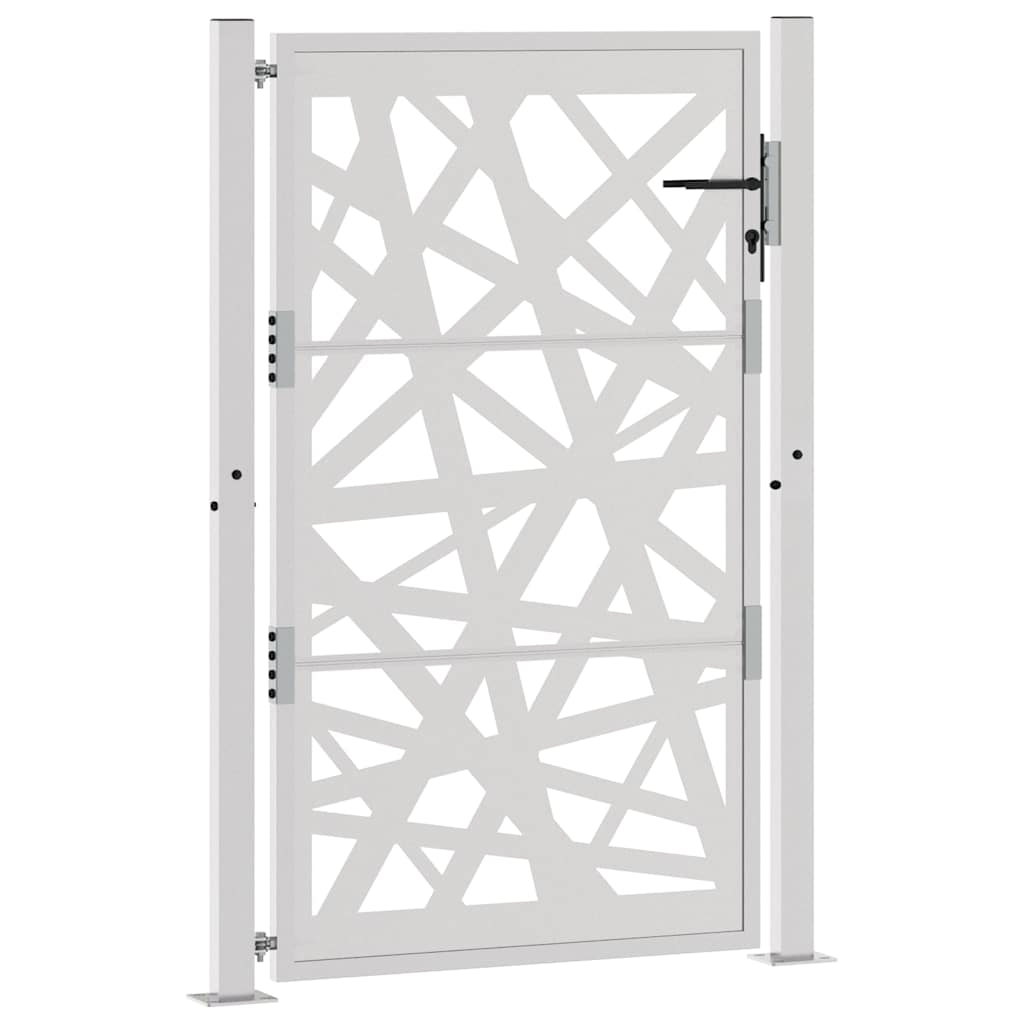 vidaXL Porte de jardin acier résistant aux intempéries design lumière