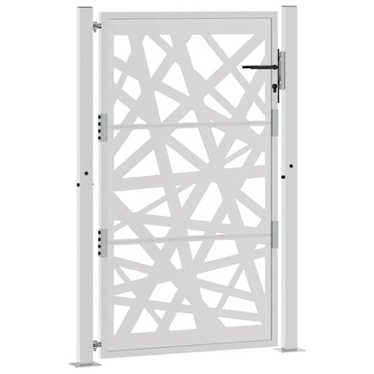 vidaXL Porte de jardin acier résistant aux intempéries design lumière